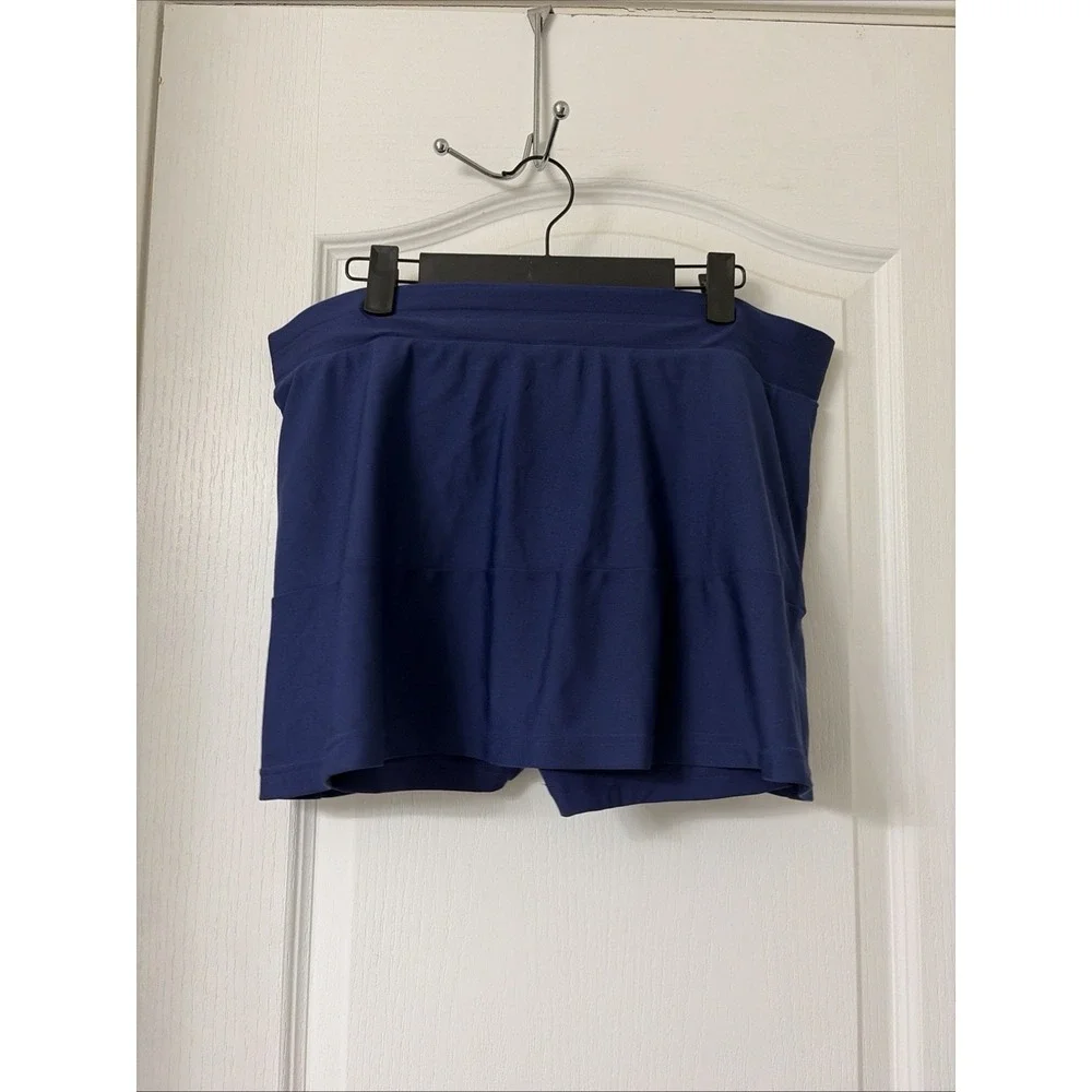 Adidas Womens size Large Climate Tennis Skirt Skort Navy Athletic